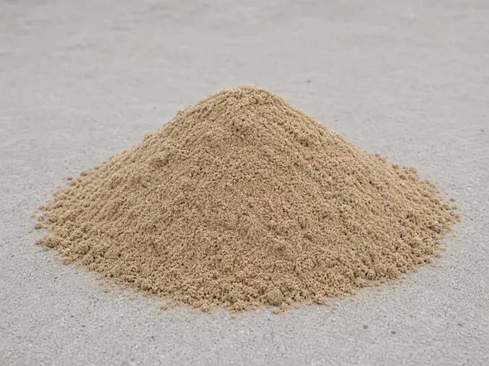 Sand som jämnt underlag vid plattläggning